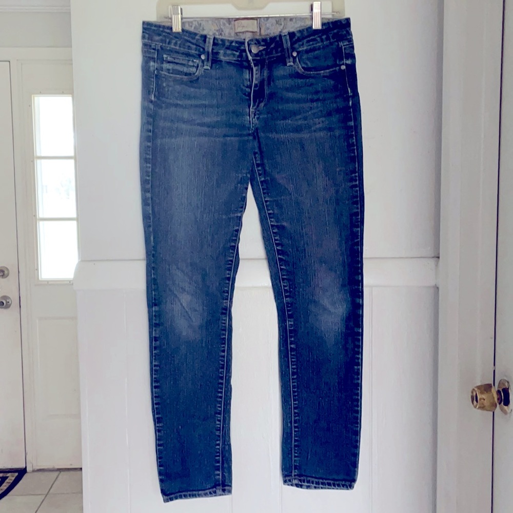 Paige mid-rise peg skinny ankle stretchy …